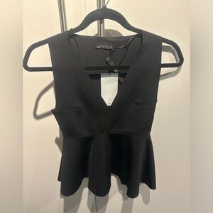Zara peplum fitted tank size small